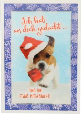 3D Weihnachtsklappkarte - Ich hab an dich gedacht...