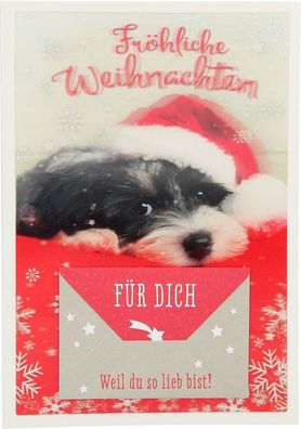 3D Weihnachtsklappkarte - Fröhliche Weihnachten - Für dich...