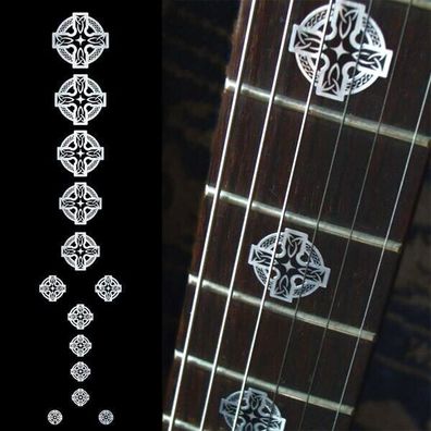 F-072CC-MT Inlay Stickers, Celtic Cross (Metallic) Fret Markers