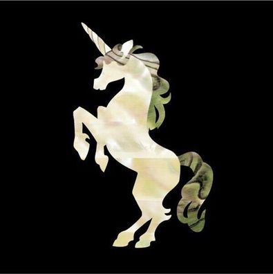 H-126UC-N Inlay Stickers, Unicorn Decals Headstock Peghead (regular)