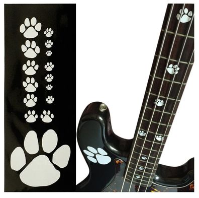 F-306AP-WT Inlay Stickers, Animal Foot Prints - Fret Markers