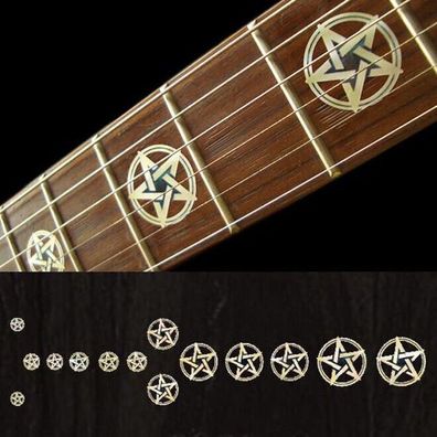 F-080PG-WT Inlay Stickers, Fret Mark-Pentagramm (WS)