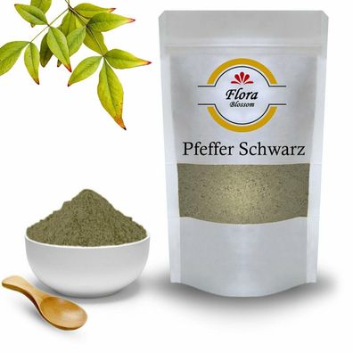 Pfeffer Schwarz Pulver Gemahlen Hoch Aromatisch  Natürlich Ohne Zusätze