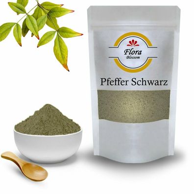 200g Pfeffer Schwarz Pulver Gemahlen Aromatisch  Natürlich Ohne Zusätze