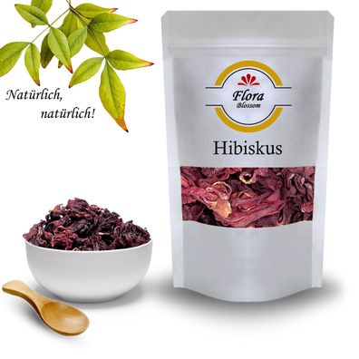 100g Hibiskus Blüten für Tee Roter Hibiscus - Natürlich ohne Zusätze