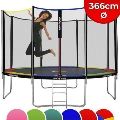 Trampolin Ø 366 Outdoor Gartentrampolin Fitness Trampoline Kindertrampolin