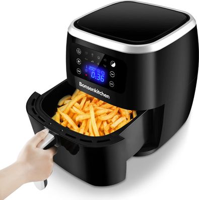 Fritteuse Bonsenkitchen, Fassungsvermögen 6l, 8 Programme