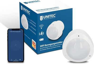 UNITEC WIFI Infrarot-Bewegungsmelder mit Alarm