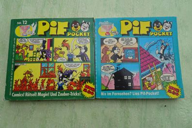 Yps Pif Pocket 10 & 12 Comic DM-Zeit 1981 Gruner & Jahr Taschenbuch