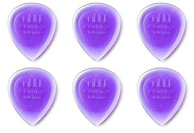 Dunlop 474 Stubby Jazz Picks 2,0mm light purple 6 Stück