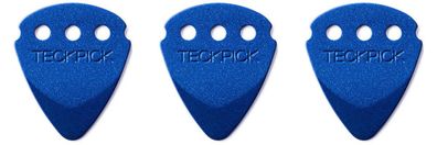 Dunlop 467 Teckpick Aluminium Plektrum Blau 3 Stück