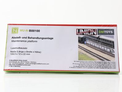 Modellbahn Union Spur N MU-N-B00100 Ausschmückung Abstell- u. Behandlungsanlage