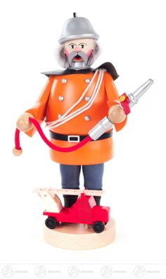 Räuchermann Feuerwehrmann BxHxT 13 cmx22,5 cmx12 cm NEU Erzgebirge Rauchmann
