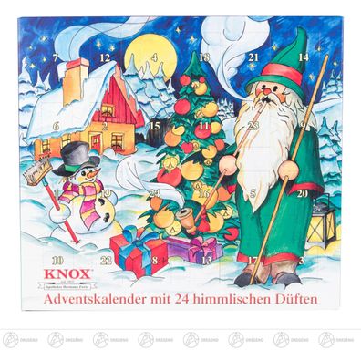 KNOX Adventskalender 24 himmlische Düfte BxHxT 24 cm x 26 cm x 1,5 cm NEU