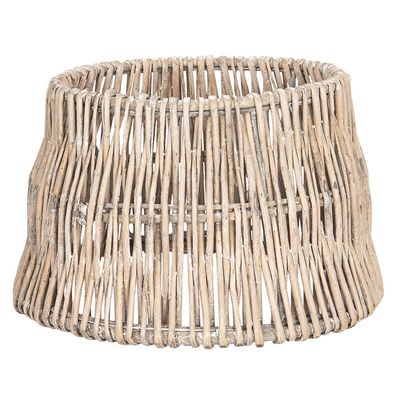 Clayre & Eef Lampenschirm Ø 25x16 cm Beige Rattan Rund