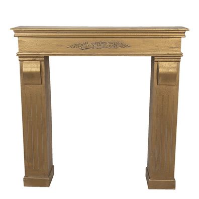 Clayre & Eef Kamin 100x22x99 cm Goldfarbig Holz Rechteck (Gr. 100x22x99 cm)