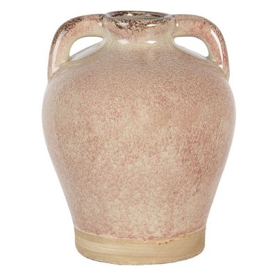 Clayre & Eef Vase Ø 16x20 cm Rosa Keramik Rund (Gr. Ø 16x20 cm)