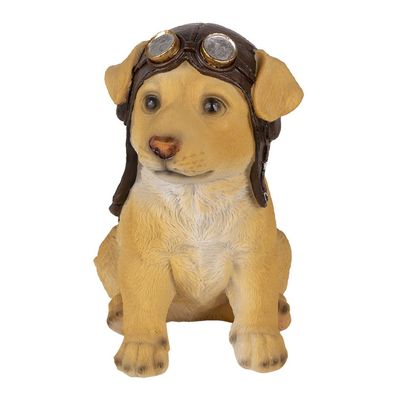 Clayre & Eef Figur Hund 14x10x16 cm Braun Polyresin (Gr. 14x10x16 cm)