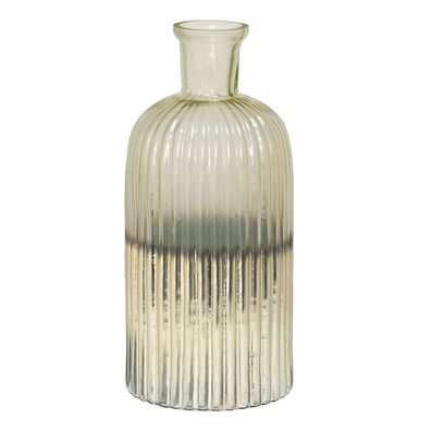 Clayre & Eef Vase Ø 10x22 cm Goldfarbig Glas (Gr. Ø 10x22 cm)