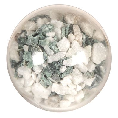 Clayre & Eef Türknauf 5 cm Grau Weiß Glas (Gr. Ø 4x4 cm / S3 cm)