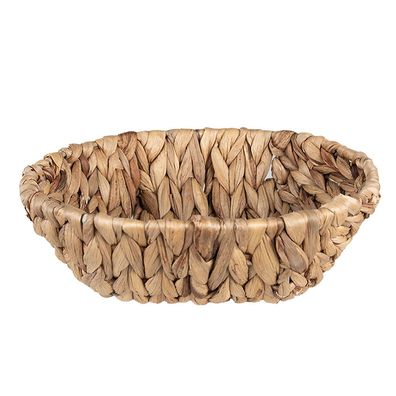 Clayre & Eef Aufbewahrungskorb 24x20x8 cm Braun Rattan Oval (Gr. 24x20x8 cm)