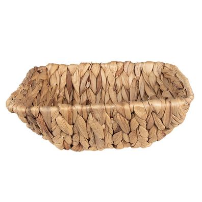 Clayre & Eef Aufbewahrungskorb 23x19x8 cm Braun Rattan (Gr. 23x19x8 cm)