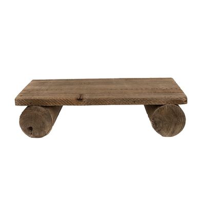Clayre & Eef Pflanzentischchen 25x12x8 cm Braun Holz (Gr. 25x12x8 cm)