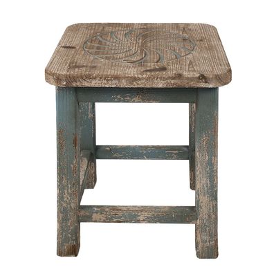 Clayre & Eef Pflanzentischchen 40x40x46 cm Blau Holz (Gr. 40x40x46 cm)