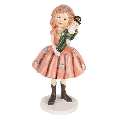 Clayre & Eef Dekorationsfigur Kind 12 cm Rot Polyresin (Gr. 7x6x12 cm)