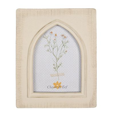 Clayre & Eef Bilderrahmen 10x15 cm Beige Kunststoff Glas Rechteck