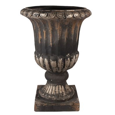 Clayre & Eef Blumentopf Ø 49x72 cm Braun Schwarz Magnesiumoxid (MGO) (Gr. Ø 49x72 cm)