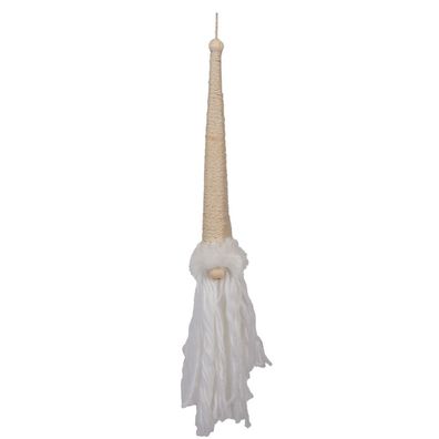 Clayre & Eef Deko-Anhänger Zwerg 48 cm Beige Synthetisch (Gr. 6x6x48 cm)