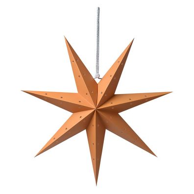 Clayre & Eef Hängender Stern 45x15x45 cm Gelb Papier (Gr. 45x15x45 cm)