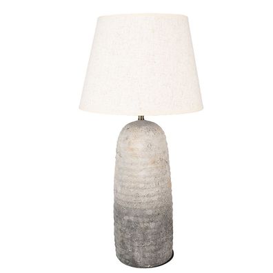 Clayre & Eef Tischlampe Ø 35x70 cm Grau Terrakotta