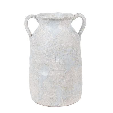 Clayre & Eef Vase 15x12x20 cm Grau Terrakotta (Gr. 15x12x20 cm)