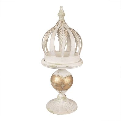 Clayre & Eef Dekoration Krone Ø 22x53 cm Beige Metall (Gr. Ø 22x53 cm)