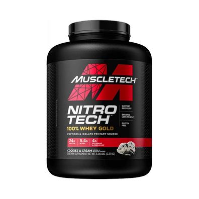 Muscletech Nitro Tech 100% Whey Gold (5lbs) Cookies and Cream