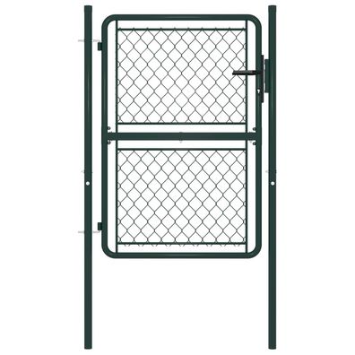 vidaXL Gartentor Stahl 100×150 cm Grün