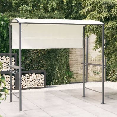 vidaXL Pavillon mit Dach 220x110x200 cm Creme