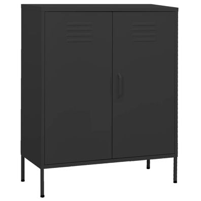 vidaXL Lagerschrank Anthrazit 80x35x101,5 cm Stahl