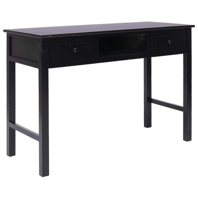 vidaXL Schreibtisch Schwarz 110×45×76 cm Holz