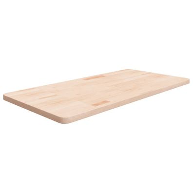 vidaXL Waschtischplatte 100x50x2,5 cm Massivholz Unbehandelt