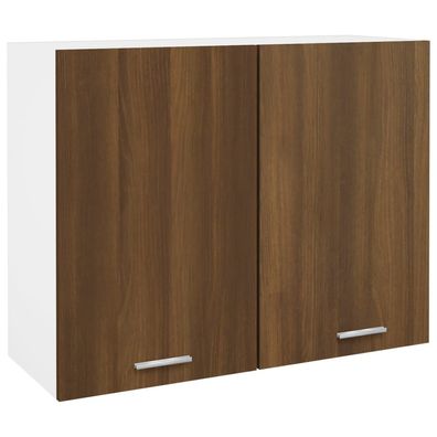 vidaXL Hängeschrank Braun Eichen-Optik 80x31x60 cm Holzwerkstoff