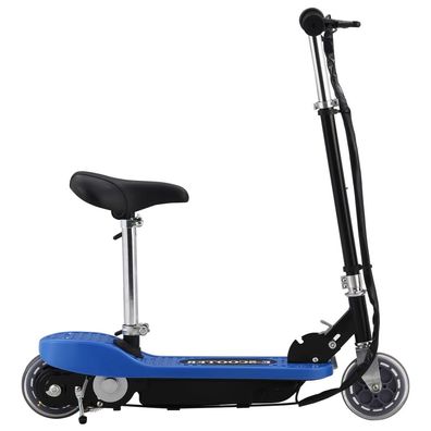 vidaXL E-Scooter mit Sitz 120 W Blau