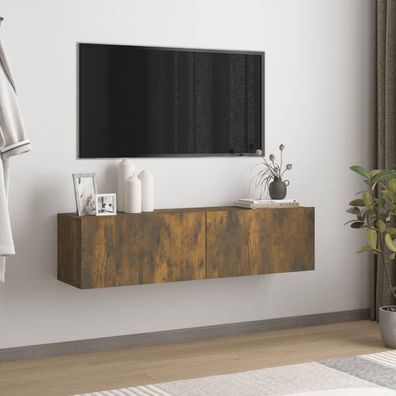 vidaXL TV-Wandschrank Räuchereiche 120x30x30 cm Holzwerkstoff