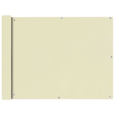 vidaXL Balkonsichtschutz Oxfordgewebe 90x600 cm Creme