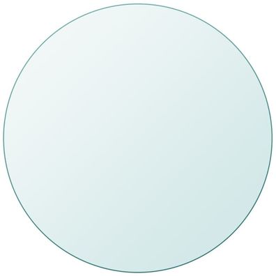 vidaXL Tischplatte aus gehärtetem Glas rund 600 mm