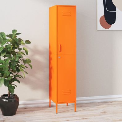 vidaXL Schließfachschrank Orange 35x46x180 cm Stahl