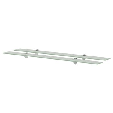 vidaXL Schweberegale 2 Stk. Glas 100x20 cm 8 mm