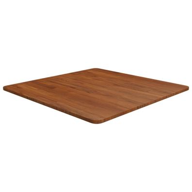 vidaXL Tischplatte Quadratisch Dunkelbraun 70x70x1,5cm Eiche Behandelt